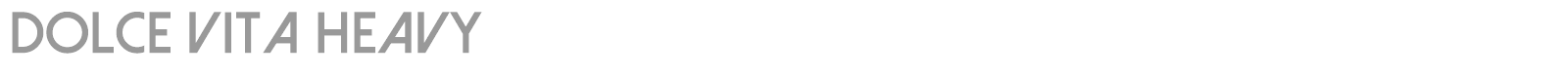 Dolce Vita font preview
